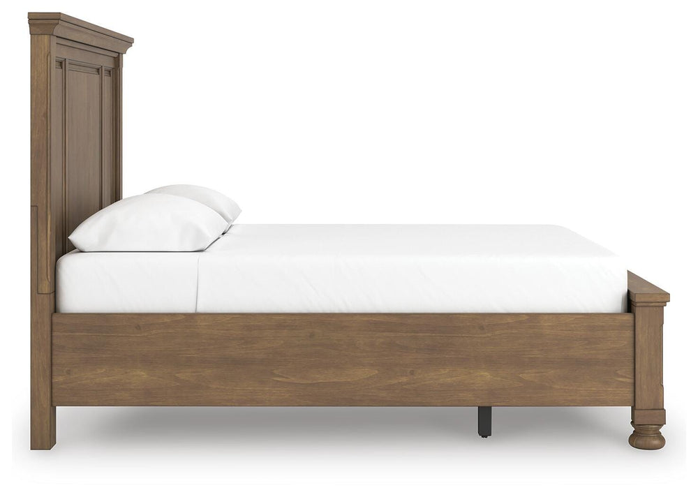 Feddinger Queen Panel Storage Bed - Light Brown (8)