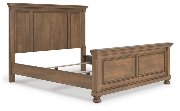 Feddinger California King Panel Bed - Light Brown (2)
