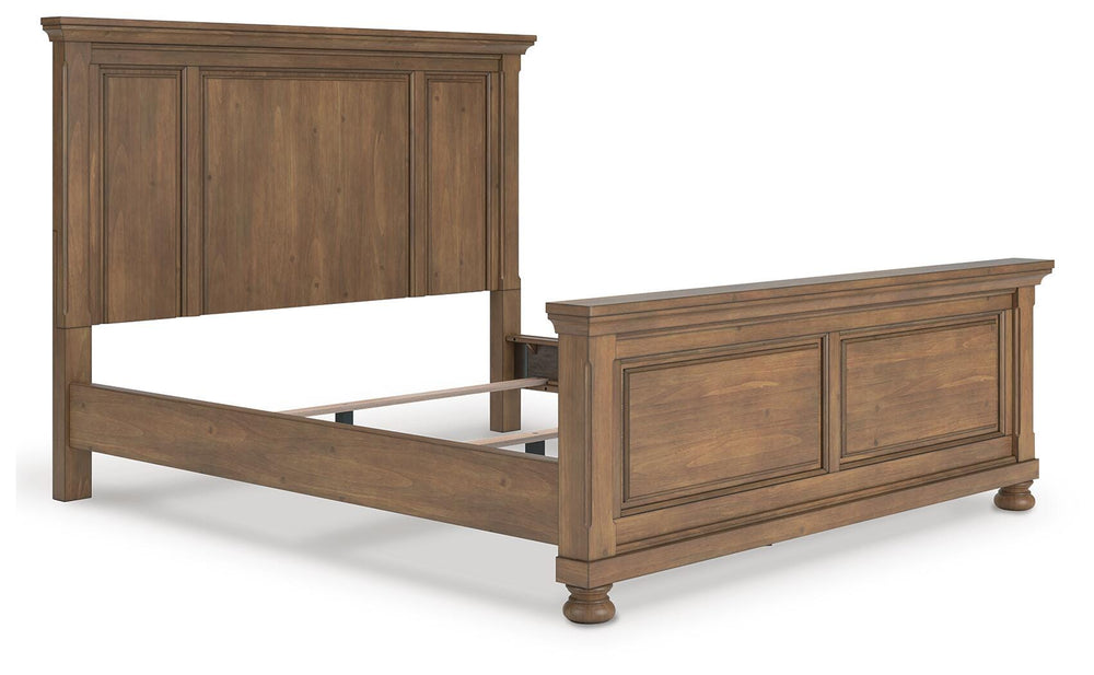 Feddinger California King Panel Bed - Light Brown (2)