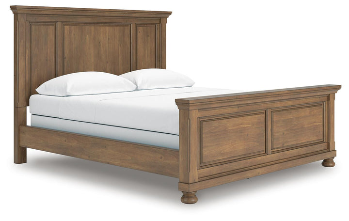 Feddinger California King Panel Bed - Light Brown (1)