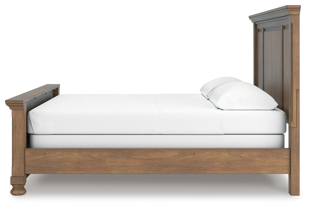 Feddinger California King Panel Bed - Light Brown (7)