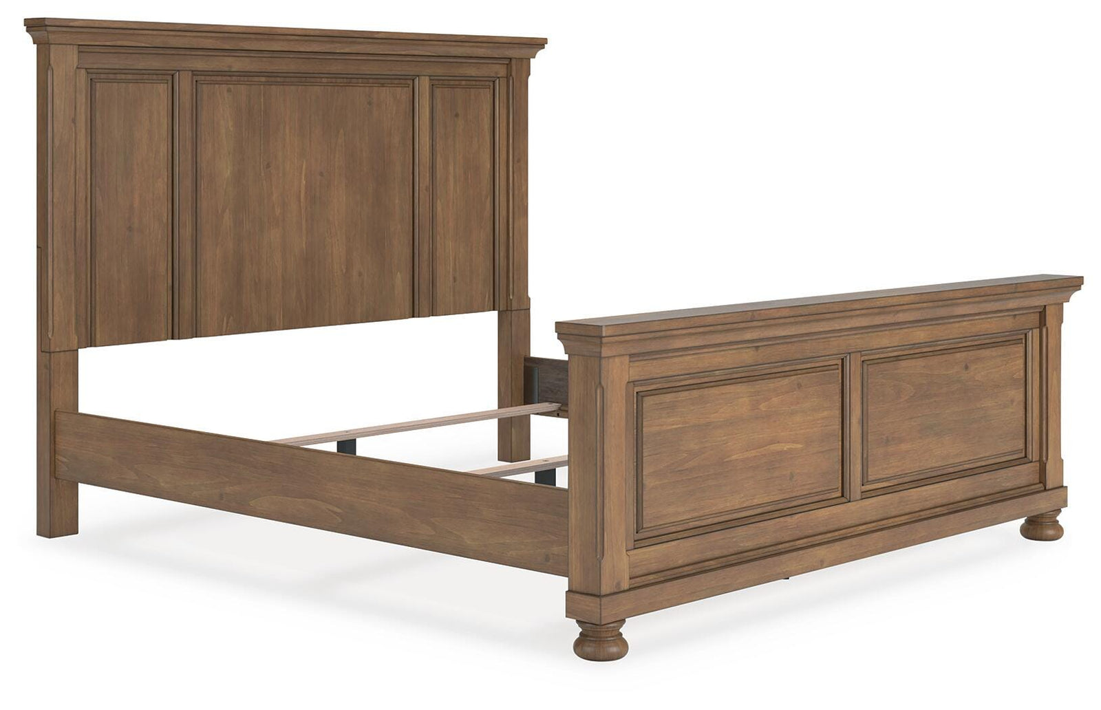 Feddinger King Panel Bed - Light Brown (2)