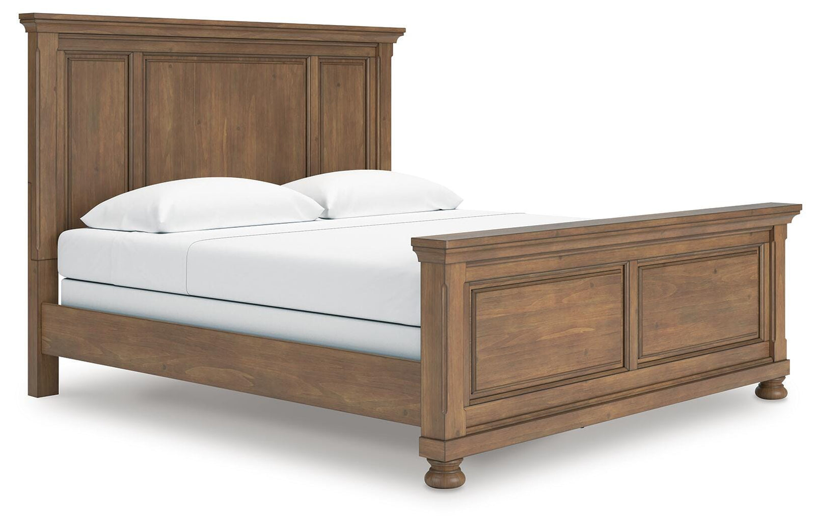 Feddinger King Panel Bed - Light Brown (1)
