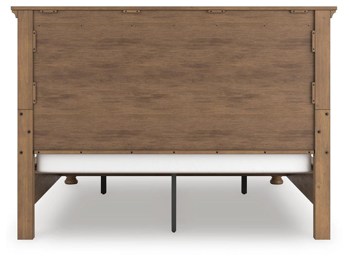Feddinger California King Panel Storage Bed - Light Brown (5)