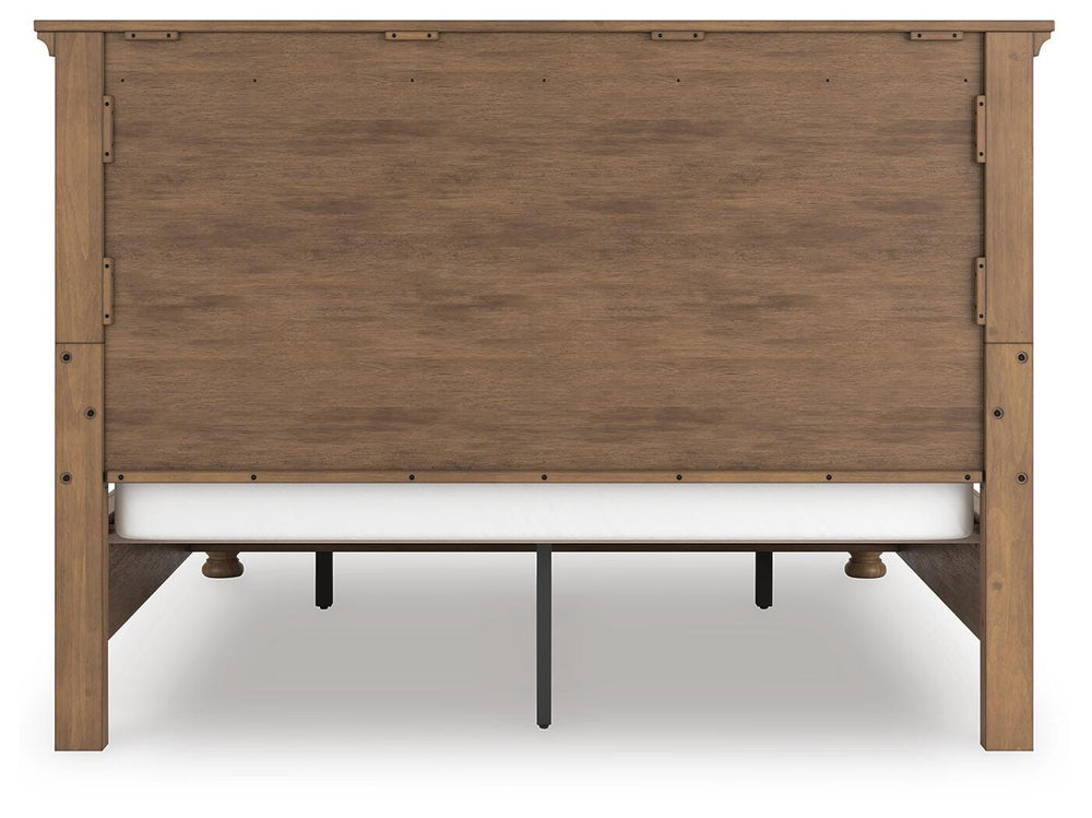 Feddinger California King Panel Storage Bed - Light Brown (5)
