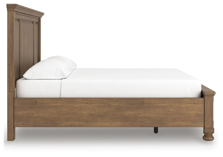 Feddinger California King Panel Storage Bed - Light Brown (8)