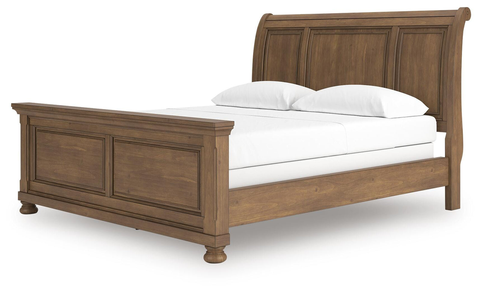 Feddinger California King Sleigh Bed - Light Brown (1)