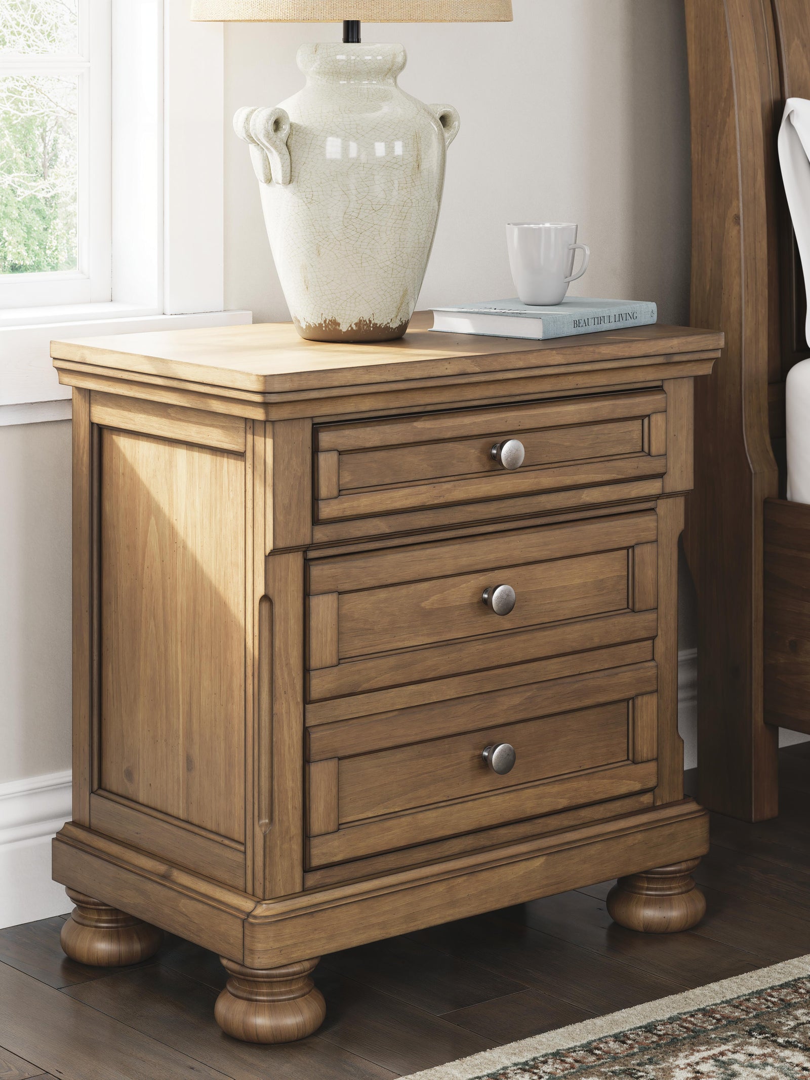 Feddinger Nightstand - Light Brown (2)