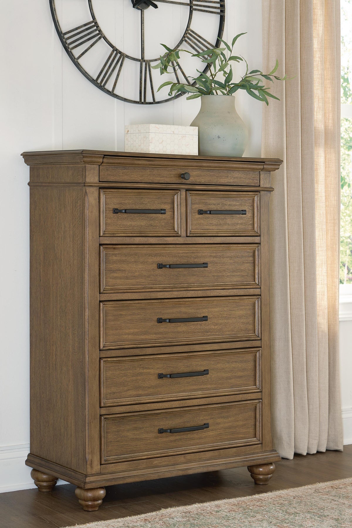 Karallin Chest of Drawers - Medium Brown (2)