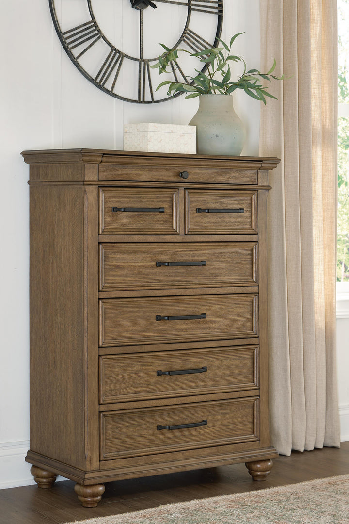 Karallin Chest of Drawers - Medium Brown (2)