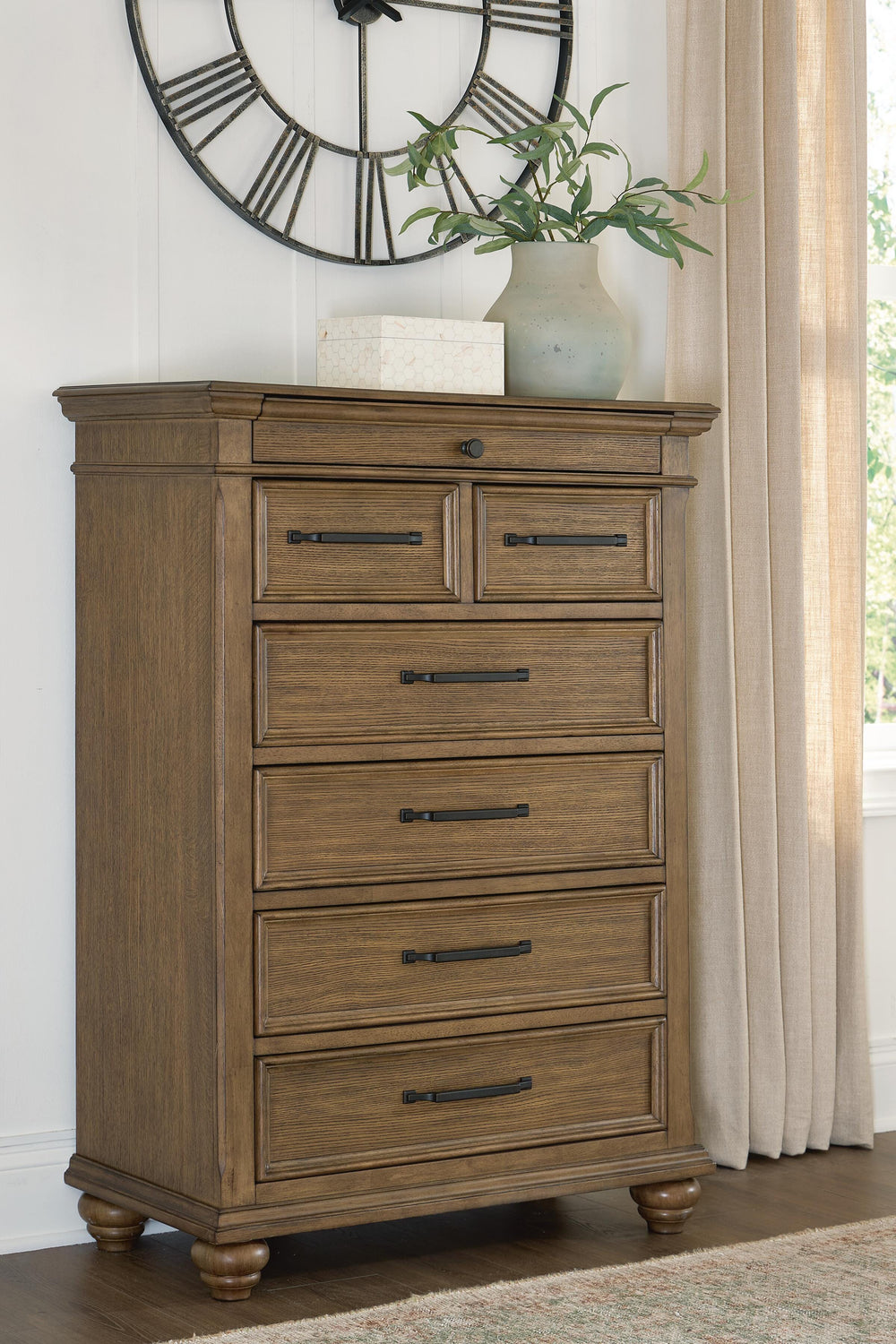 Karallin Chest of Drawers - Medium Brown (2)