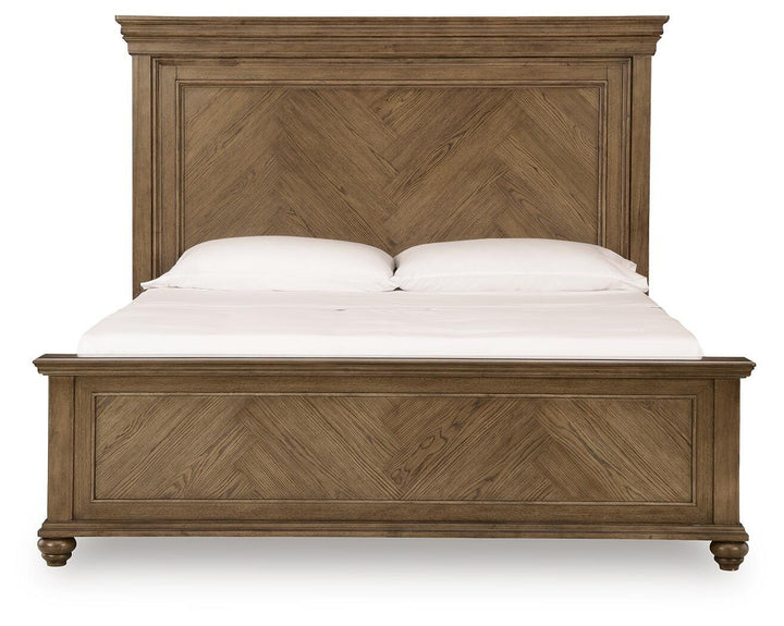 Karallin King Panel Bed - Medium Brown (3)