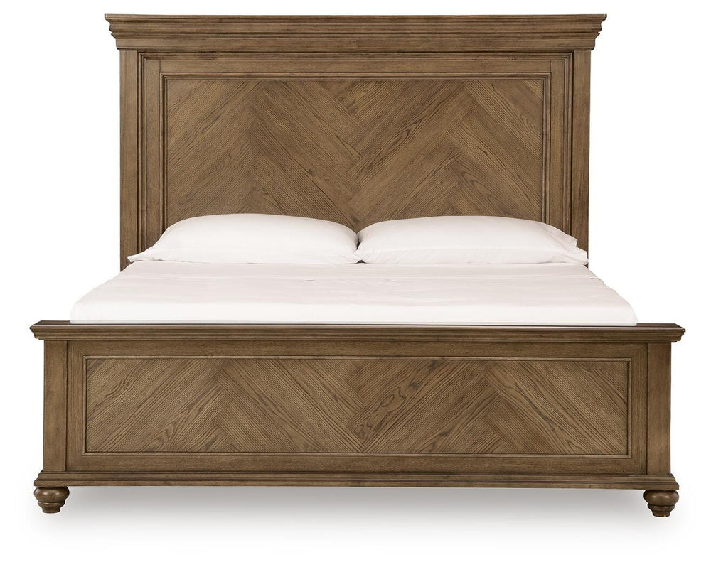 Karallin King Panel Bed - Medium Brown (3)