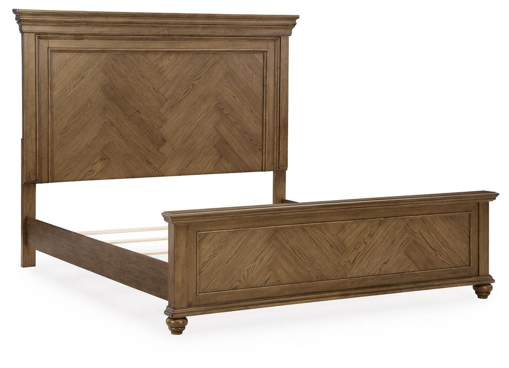 Karallin King Panel Bed - Medium Brown (4)
