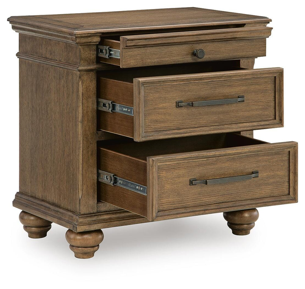 Karallin Nightstand - Medium Brown (3)