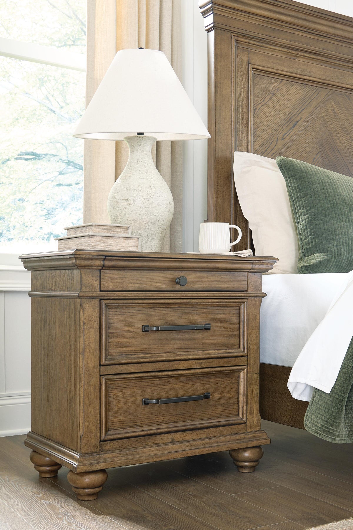 Karallin Nightstand - Medium Brown (2)