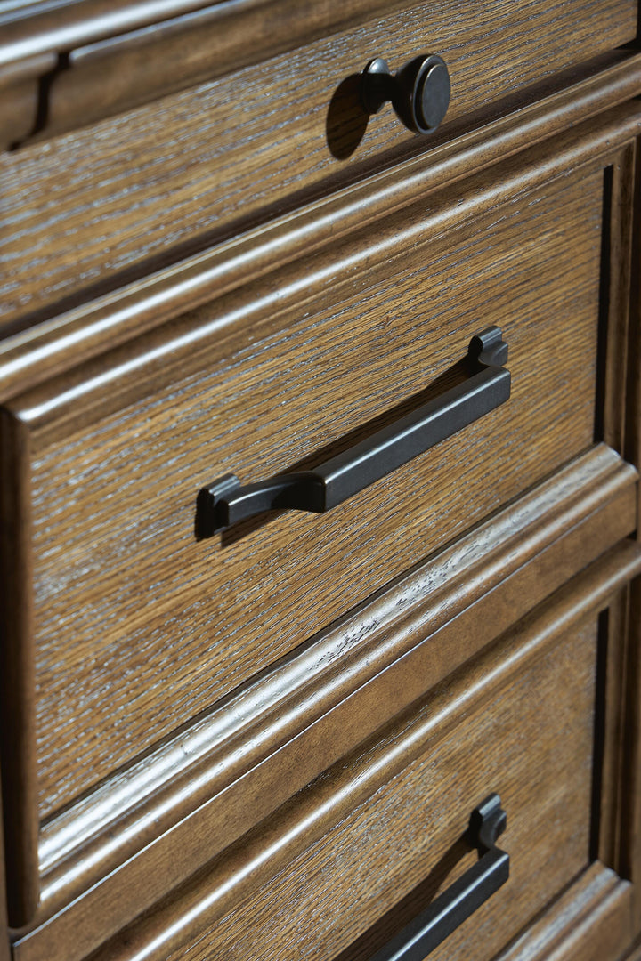 Karallin Chest of Drawers - Medium Brown (6)