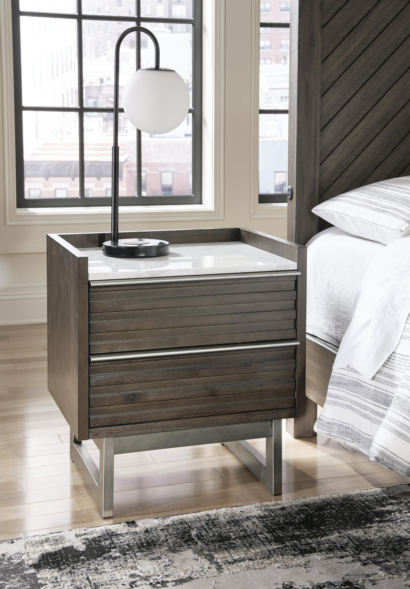 Arkenton Nightstand - Dark Brown (2)