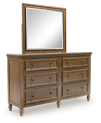 Sturlayne Dresser and Mirror - Dark Brown - Dark Brown