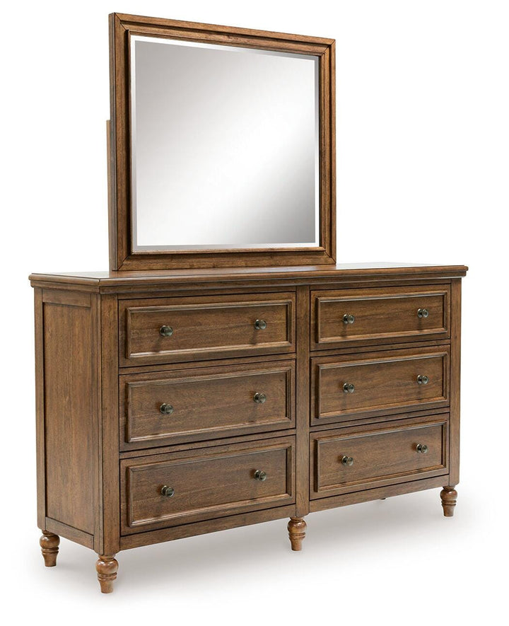 Sturlayne Dresser and Mirror - Dark Brown (1)