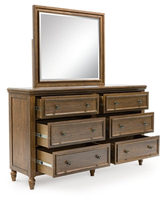 Sturlayne Dresser and Mirror - Dark Brown