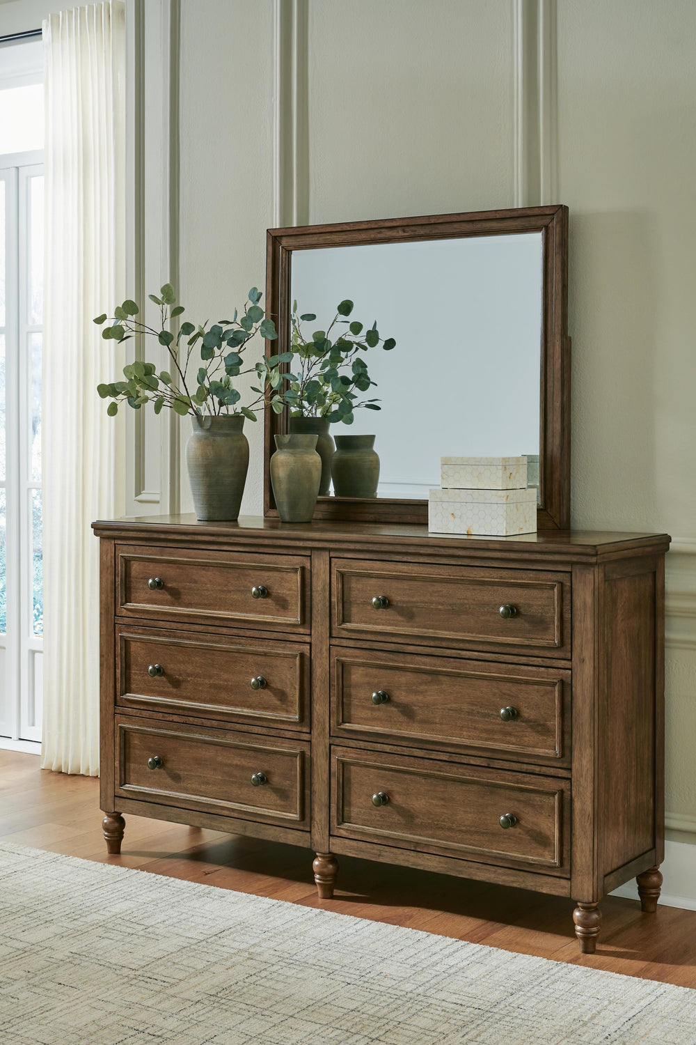 Sturlayne Dresser and Mirror - Dark Brown (2)