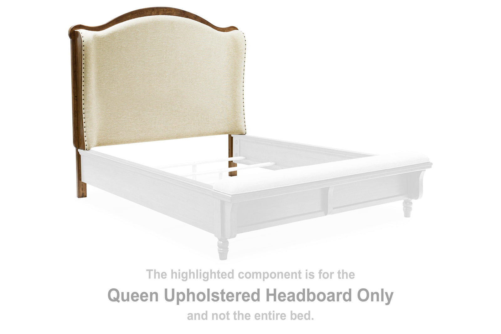 Sturlayne Queen Upholstered Headboard - Dark Brown (1)