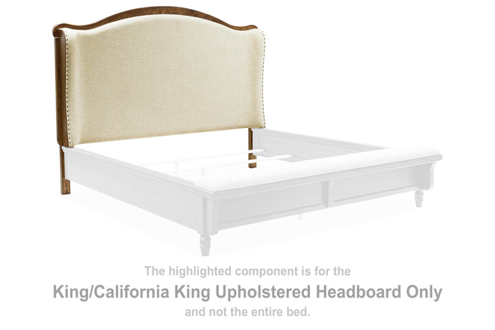 Sturlayne King/California King Upholstered Headboard - Dark Brown (1)