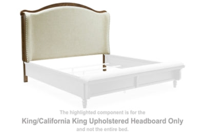 Sturlayne King/California King Upholstered Headboard - Dark Brown - Dark Brown
