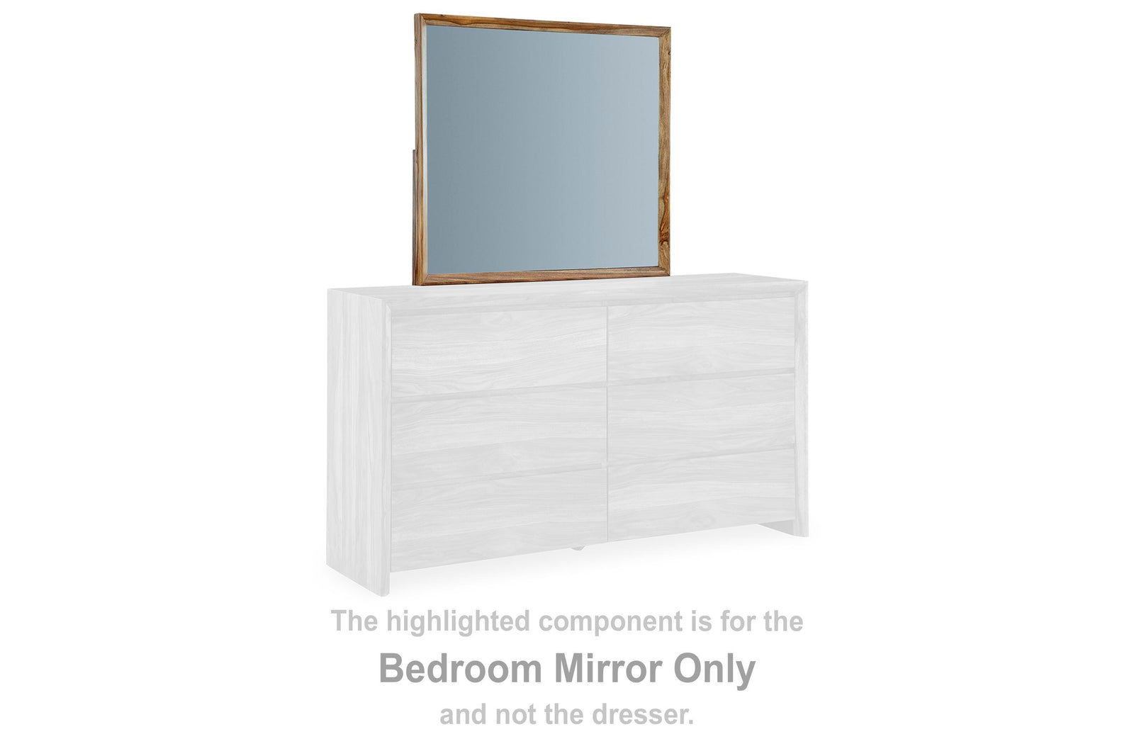 Dressonni Bedroom Mirror - Light Brown (2)