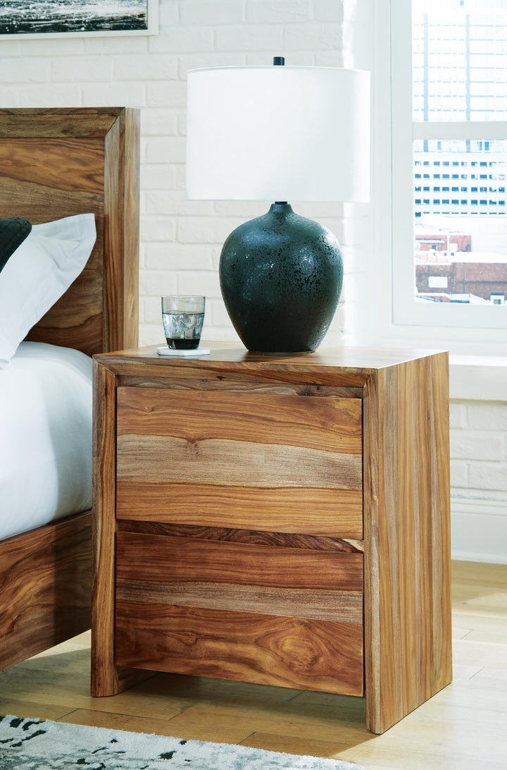 Dressonni Nightstand - Light Brown (2)