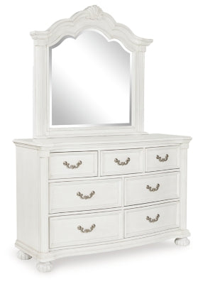 Montelaine Dresser and Mirror - White - White