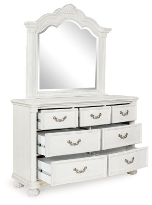 Montelaine Dresser and Mirror - White