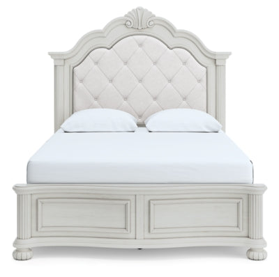 Montelaine Queen Upholstered Panel Bed - White