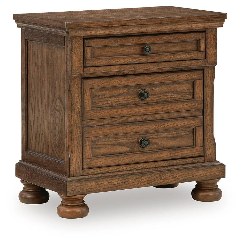 Zackaryn Nightstand - Warm Brown
