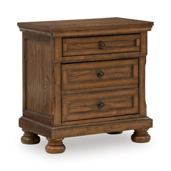 Zackaryn Nightstand - Warm Brown
