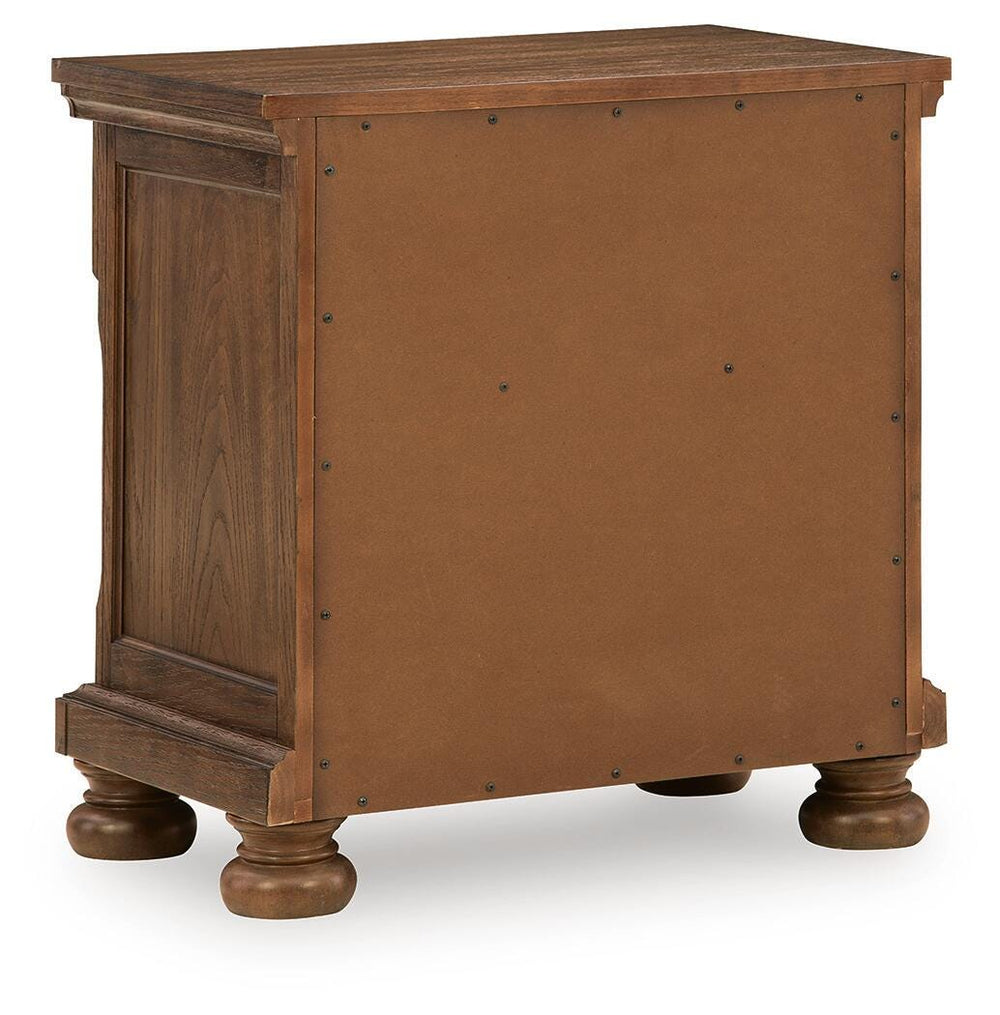 Zackaryn Nightstand - Warm Brown