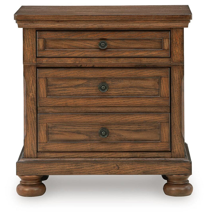 Zackaryn Nightstand - Warm Brown