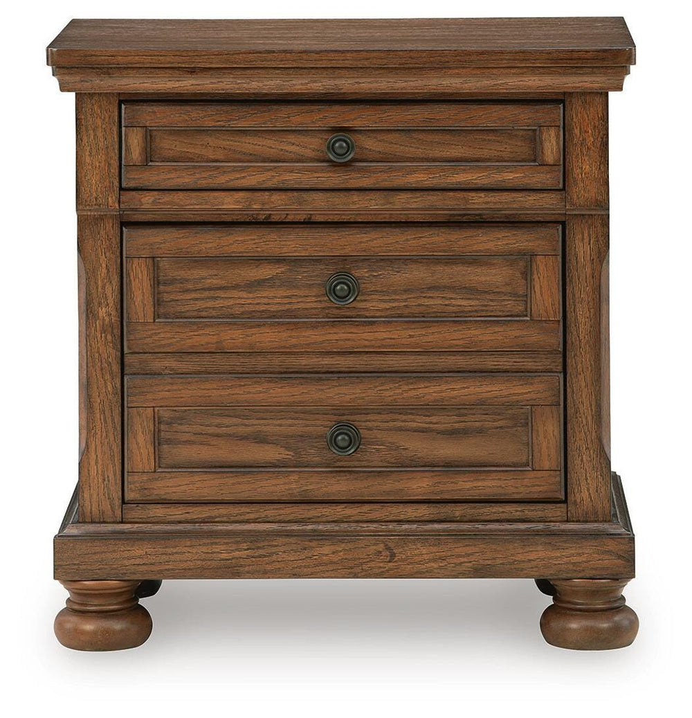 Zackaryn Nightstand - Warm Brown