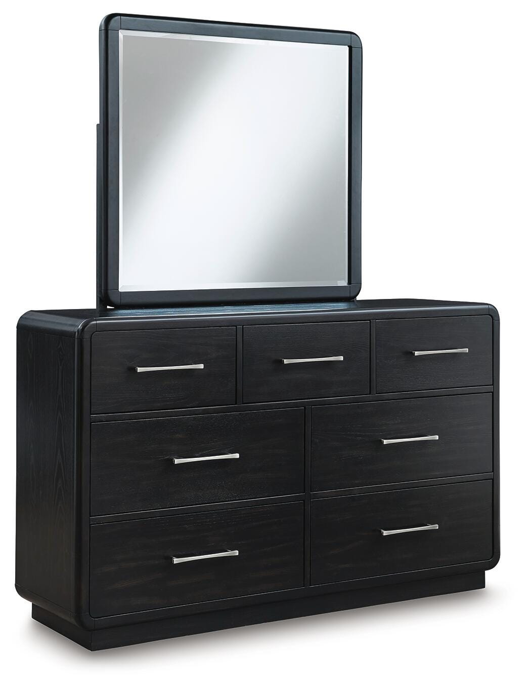 Rowanbeck Dresser and Mirror - Black (1)
