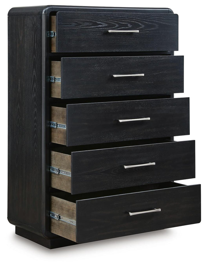 Rowanbeck Chest of Drawers - Black (3)