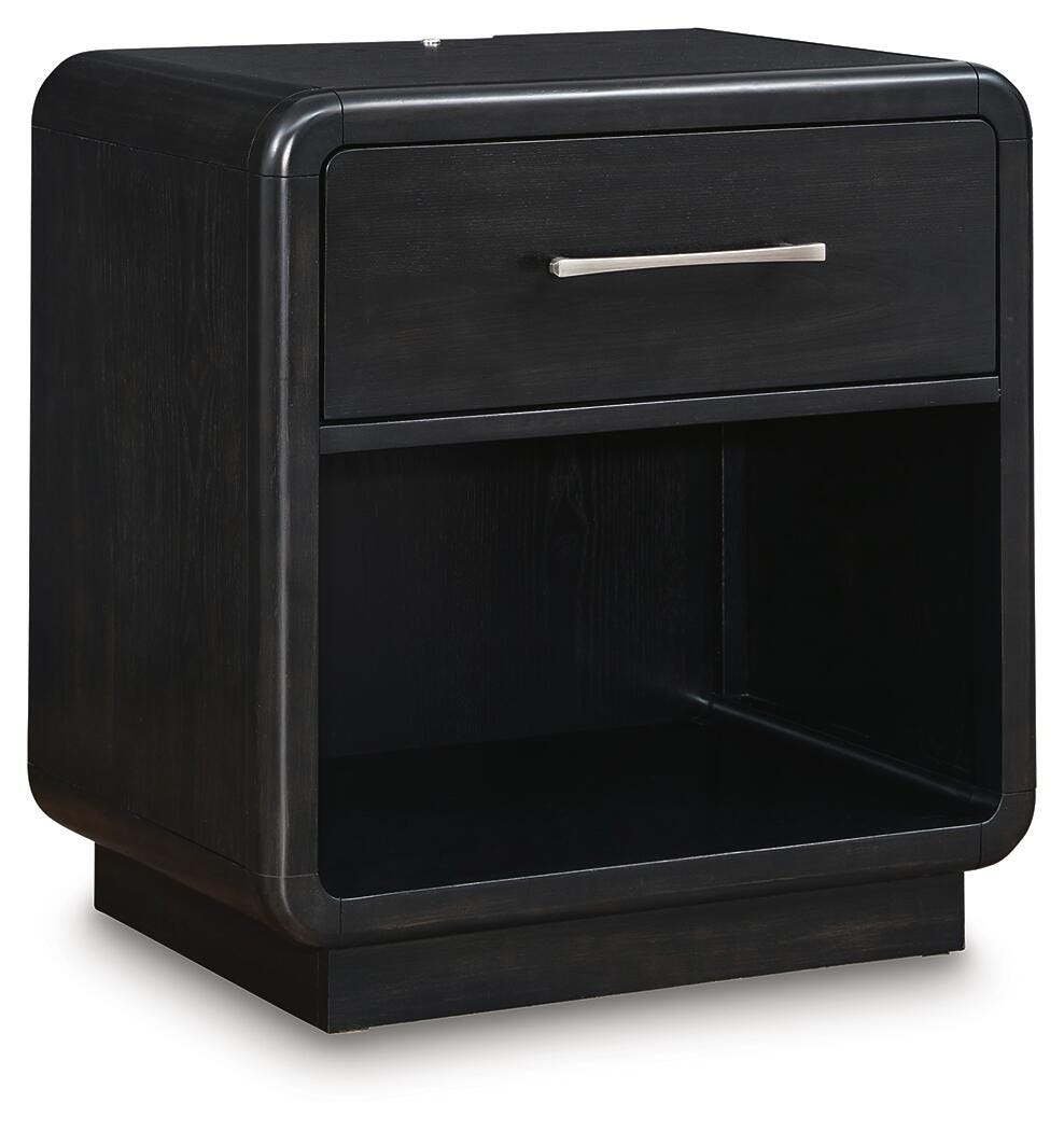 Rowanbeck Nightstand - Black (1)