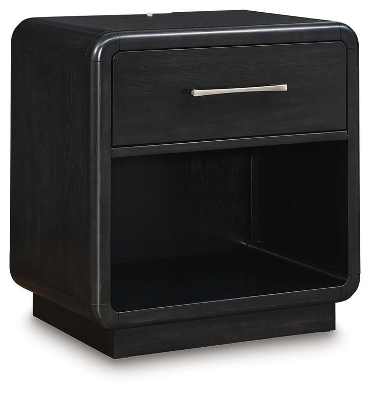 Rowanbeck Nightstand - Black (1)