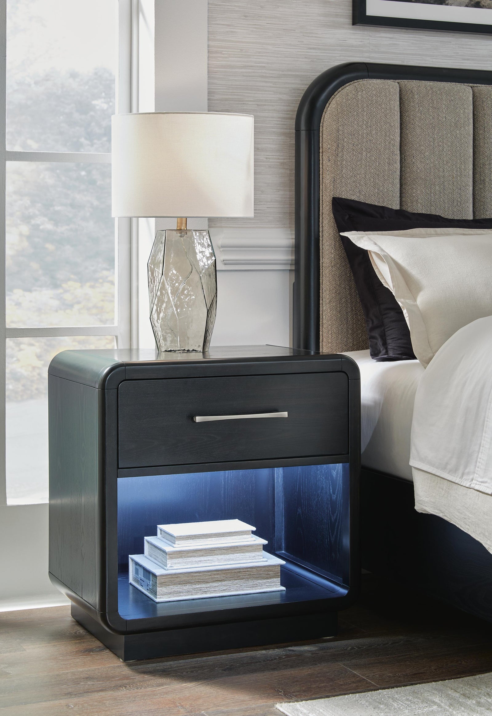 Rowanbeck Nightstand - Black (2)