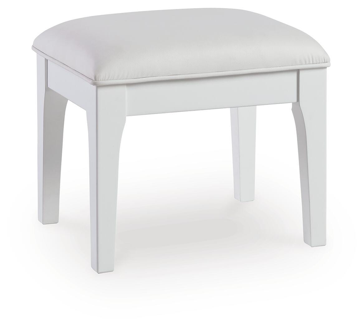 Chalanna Vanity Stool - White (1)