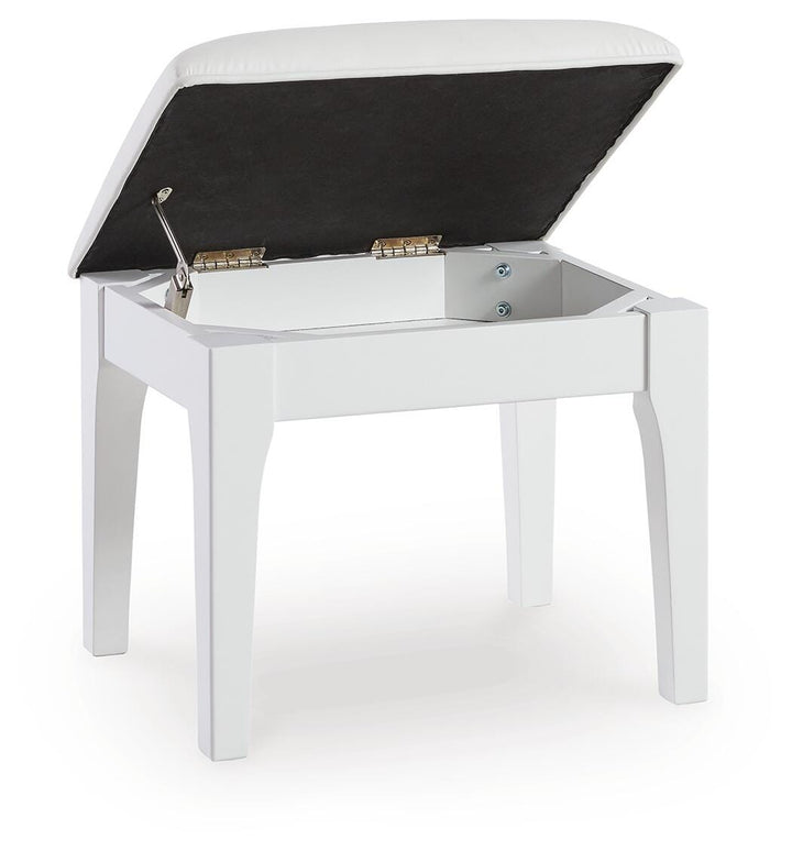 Chalanna Vanity Stool - White (3)