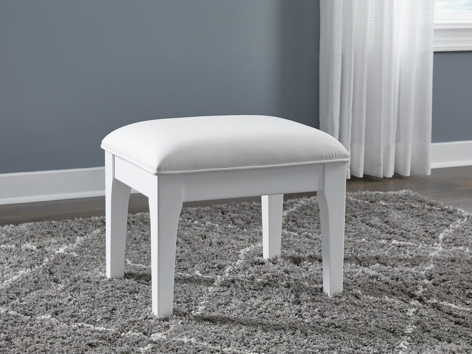 Chalanna Vanity Stool - White (2)