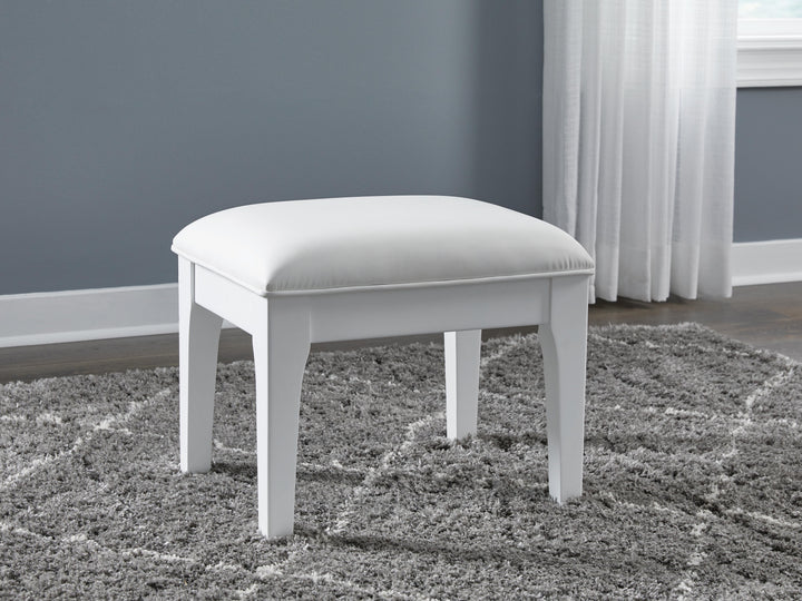Chalanna Vanity Stool - White (2)