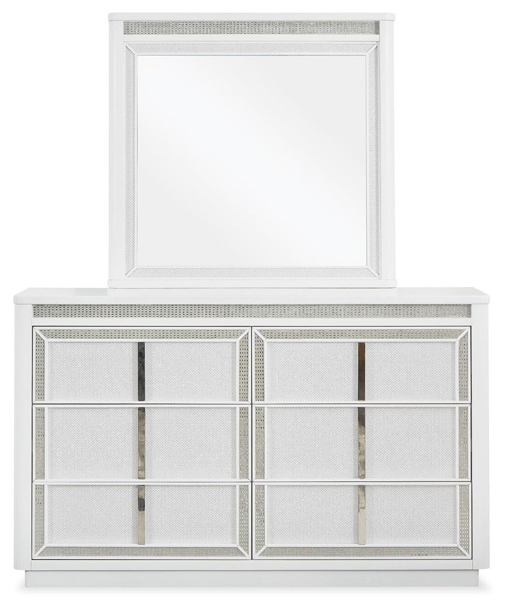 Chalanna Dresser and Mirror - White (3)
