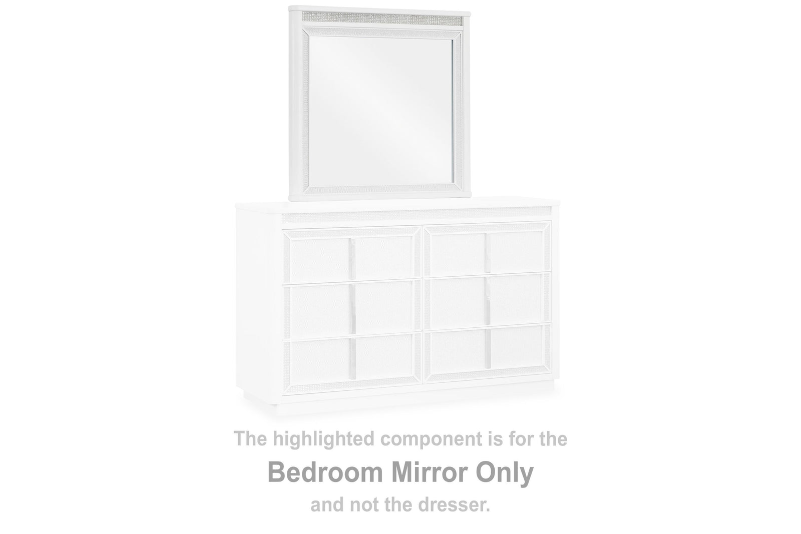 Chalanna Bedroom Mirror - White (2)